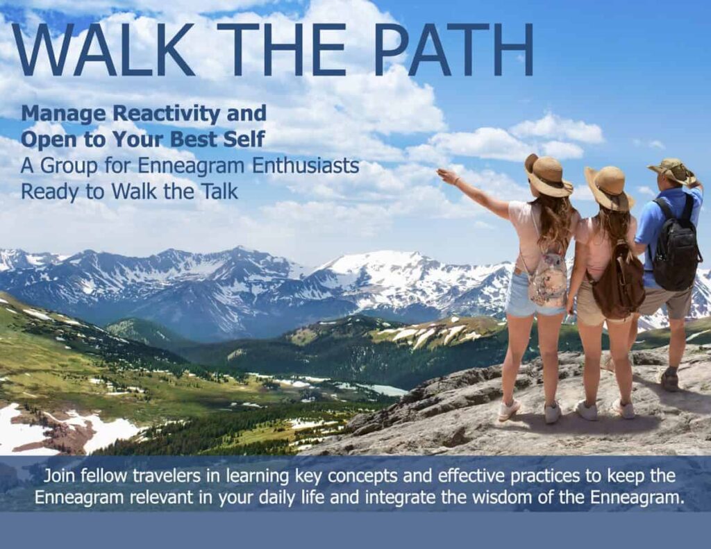 Walk the Path - A Group for Enneagram Enthusiasts Ready to Walk the Talk Web graphic
