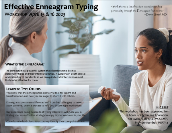 Effective Enneagram Typing Workshop Flyer